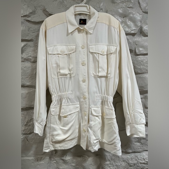 Liz Claiborne Jackets & Blazers - 80s Vintage Liz Claiborne chore/safari jacket in cream